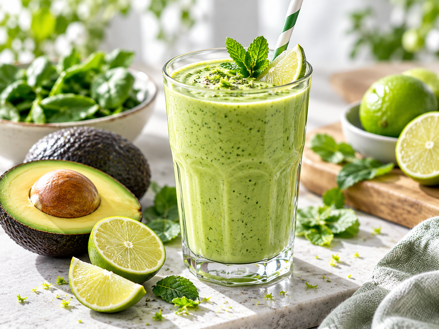 Frischer Avocado-Smoothie