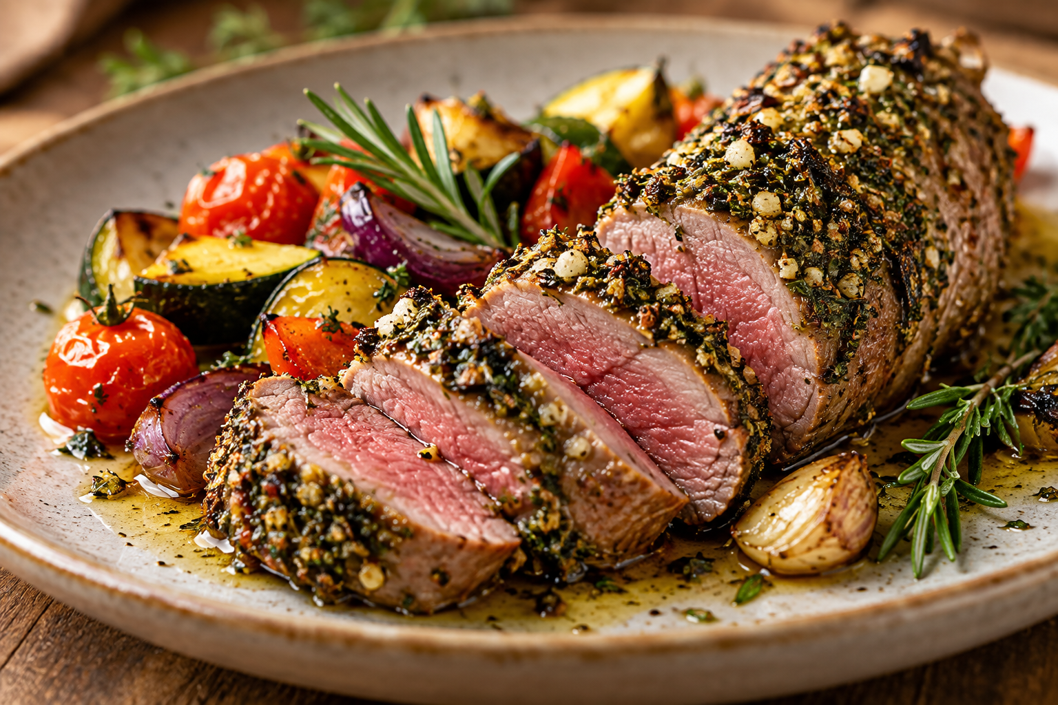 Lammfilet mit Kräuterkruste