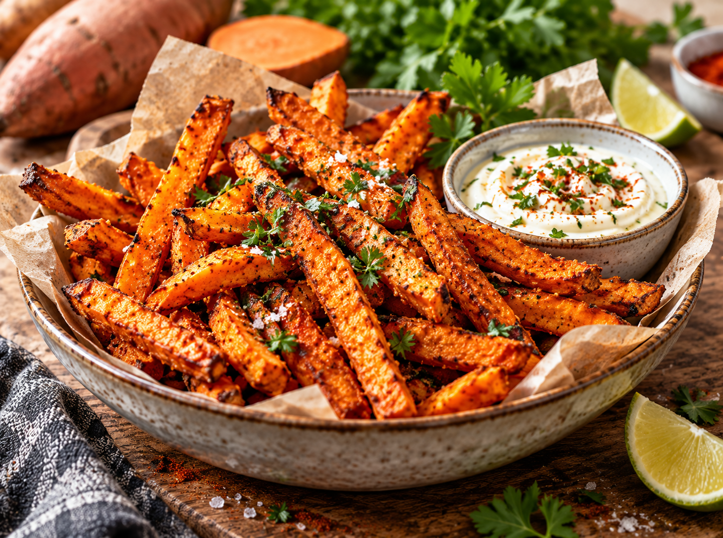 Süßkartoffel-Pommes
