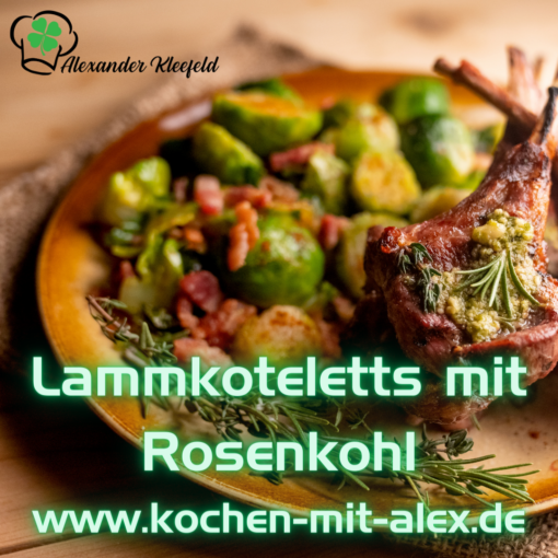 Dieses Gericht bringt den einzigartigen Geschmack von saftigen Lammkoteletts, gepaart mit zartem, im Thermomix gedämpften Rosenkohl, auf den Tisch. Eine harmonische Kombination aus rustikalem Fleischgeschmack und der frischen Note des Gemüses. Dieses einfache, aber elegante Gericht ist ideal für ein nahrhaftes Low Carb-Abendessen, das sowohl im Geschmack als auch in der Präsentation überzeugt.