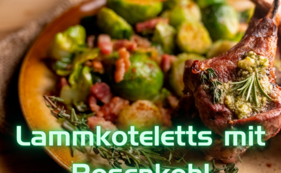 Dieses Gericht bringt den einzigartigen Geschmack von saftigen Lammkoteletts, gepaart mit zartem, im Thermomix gedämpften Rosenkohl, auf den Tisch. Eine harmonische Kombination aus rustikalem Fleischgeschmack und der frischen Note des Gemüses. Dieses einfache, aber elegante Gericht ist ideal für ein nahrhaftes Low Carb-Abendessen, das sowohl im Geschmack als auch in der Präsentation überzeugt.